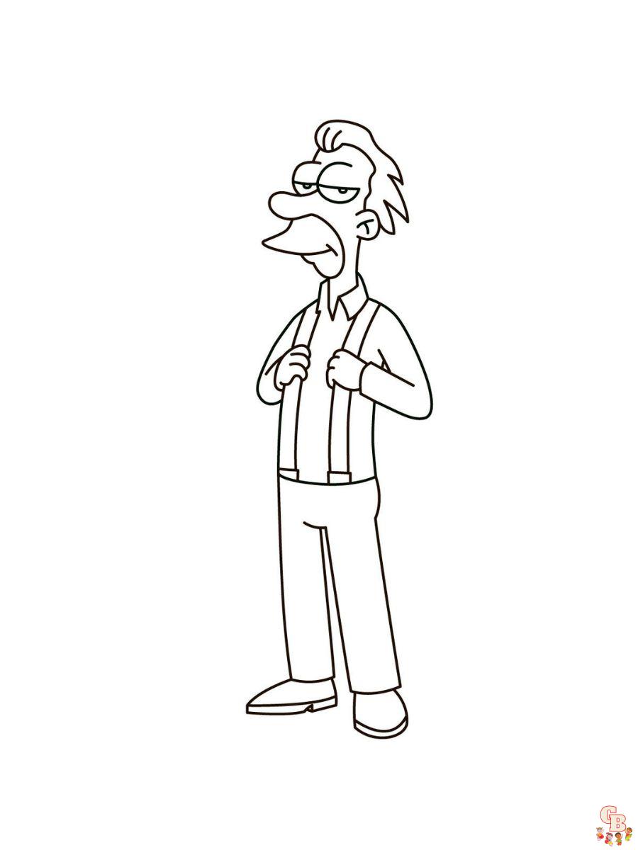 Lenny Leonard coloring pages