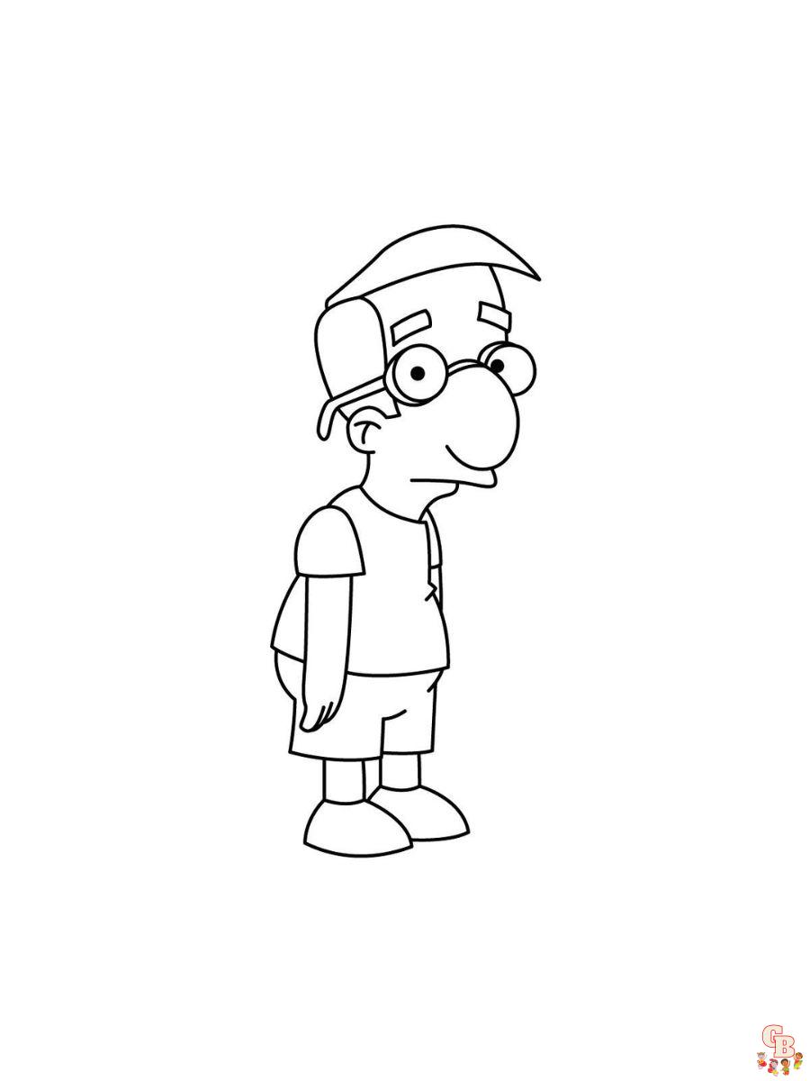 Milhouse Van Houten coloring pages