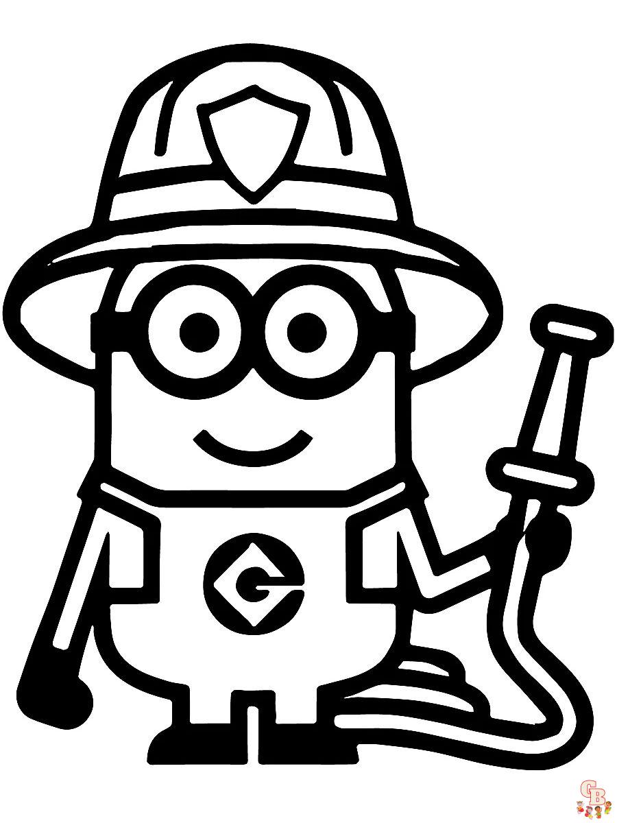 Minions Stuart coloring pages