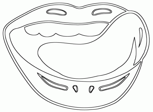 Printable Mouth Coloring Pages Free For Kids And Adults