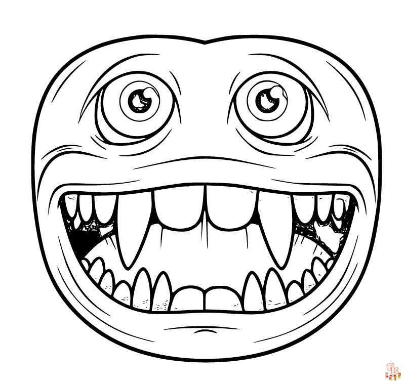 Mouth coloring pages printable free