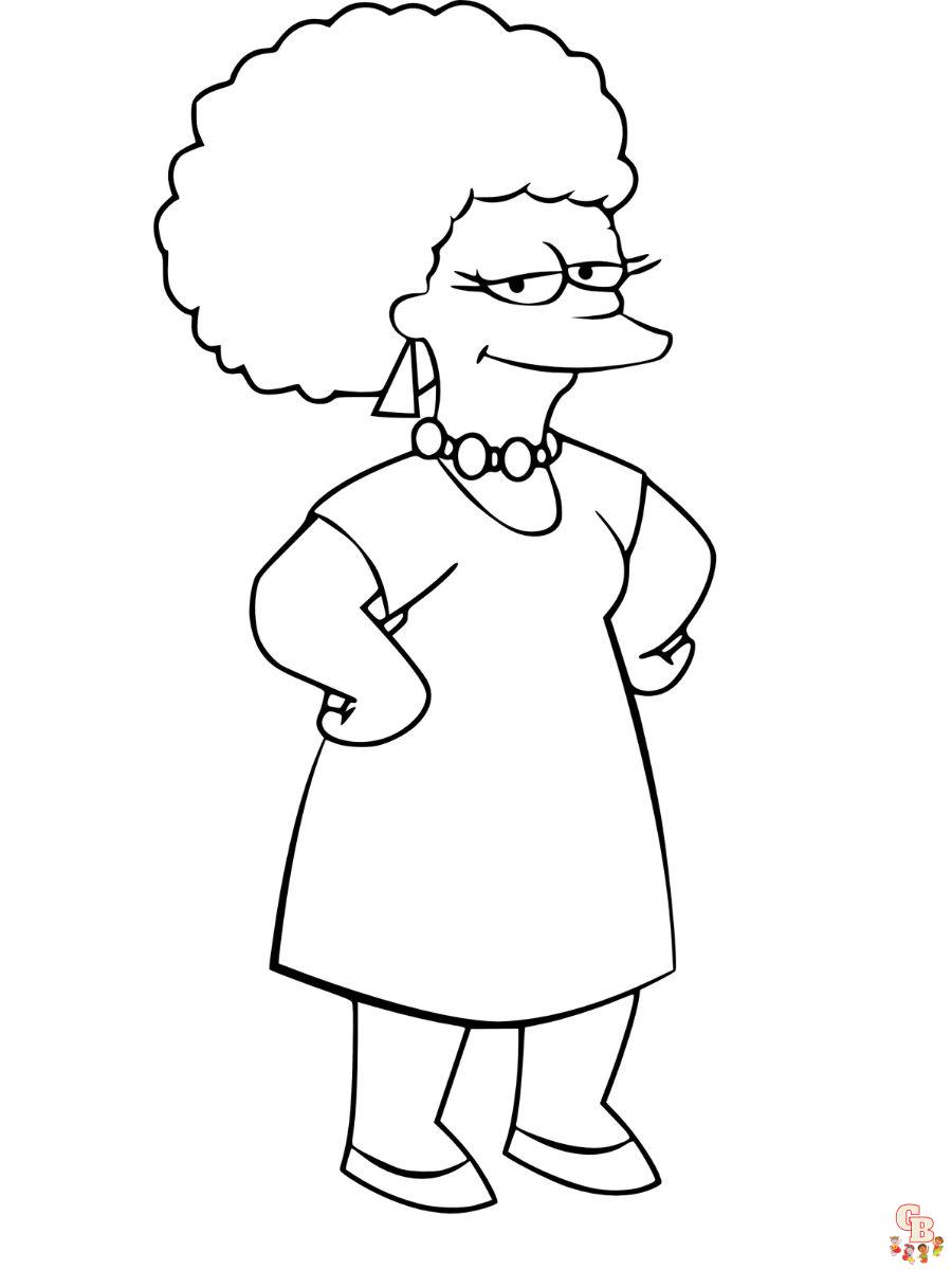 Patty Simpson coloring pages