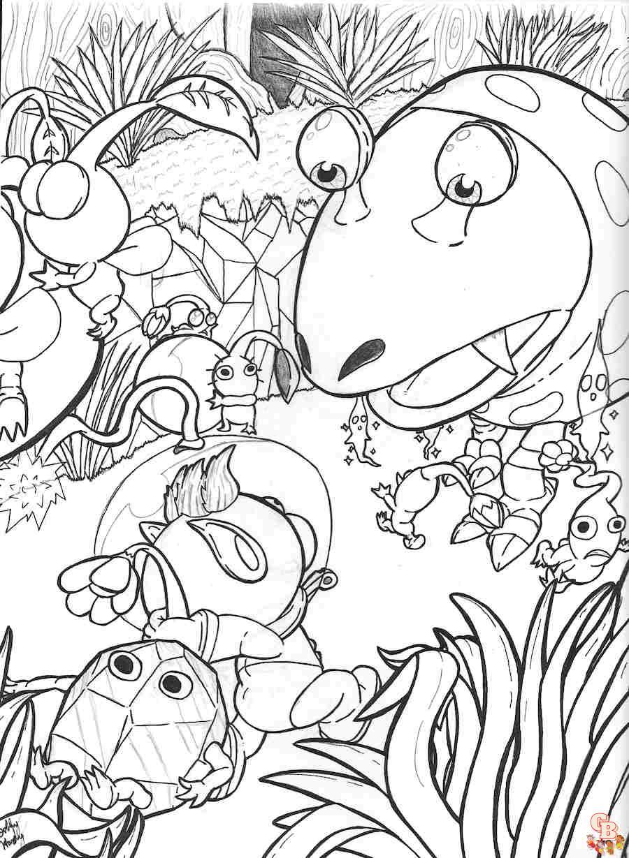 Pikmin Coloring Pages