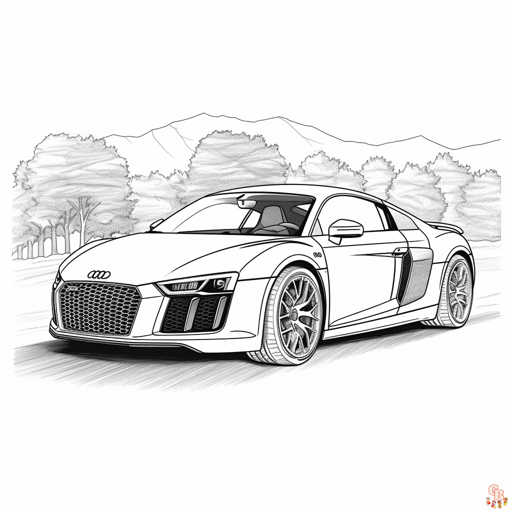 Printable Audi coloring sheets