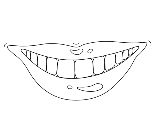 Printable Mouth Coloring Pages Free For Kids And Adults