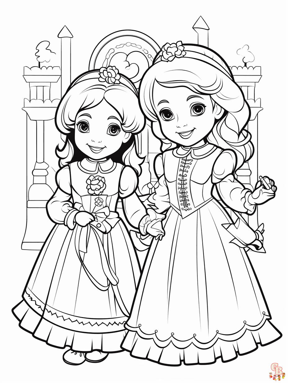 Printable Sister coloring sheets