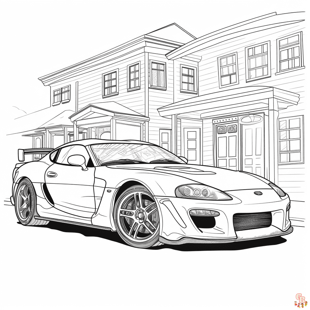 Printable Supra coloring sheets