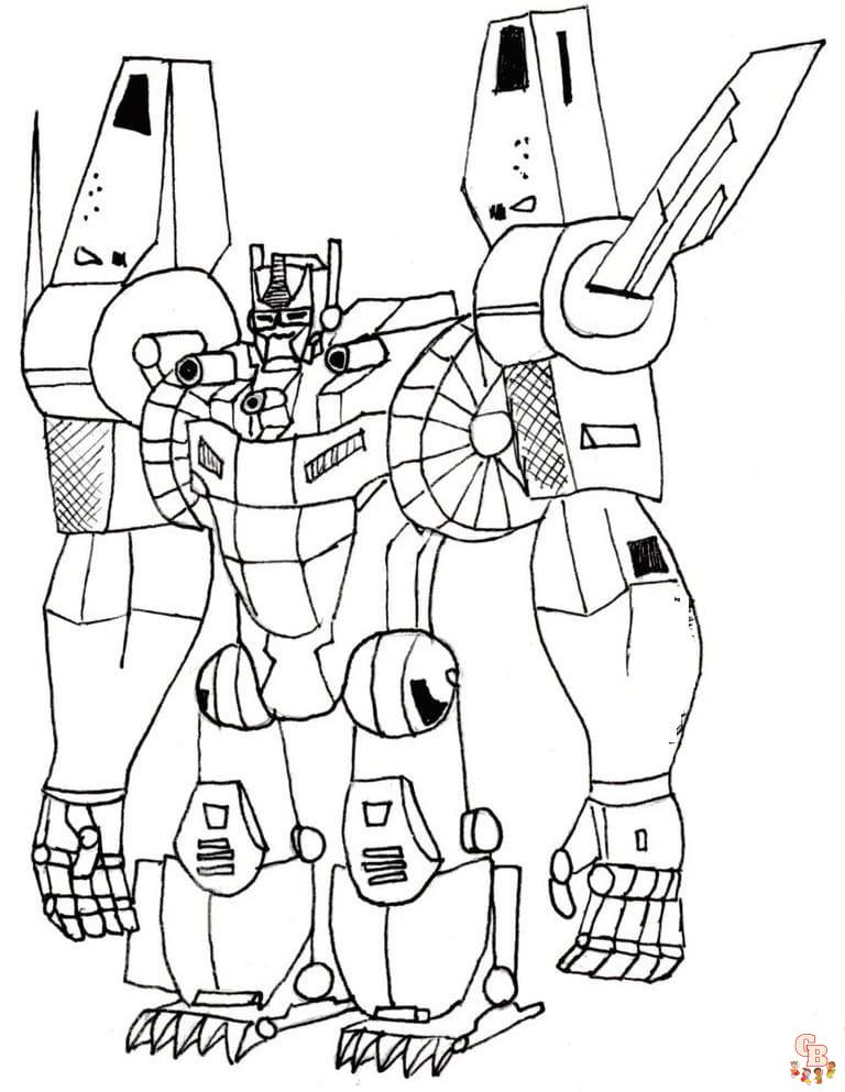 Printable Tobot coloring sheets