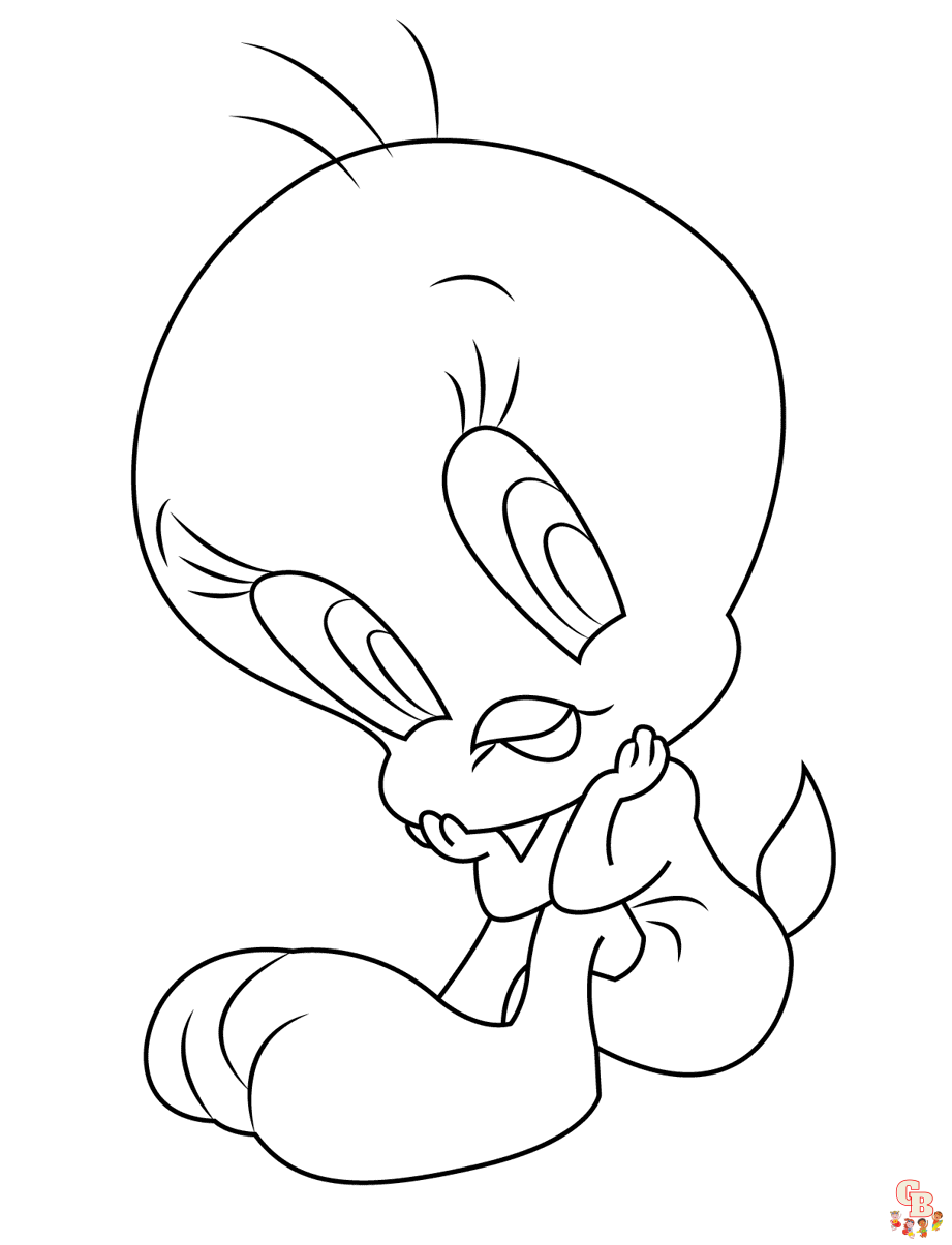 Printable Tweety coloring sheets