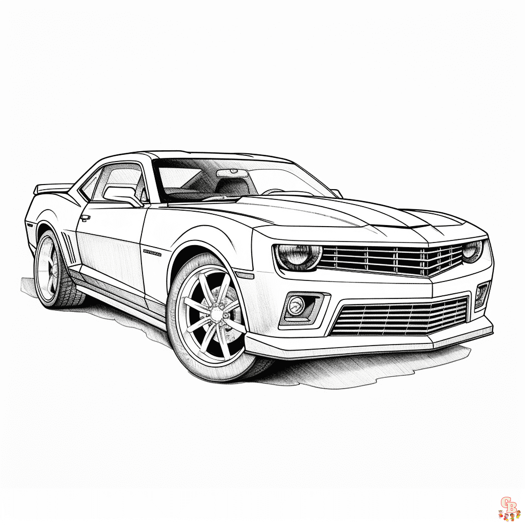 Printable camaro coloring sheets