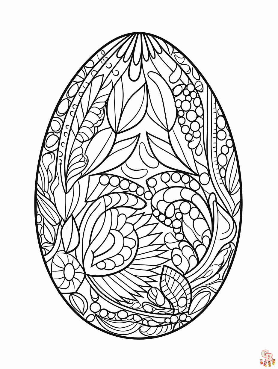 Printable eggs coloring sheets