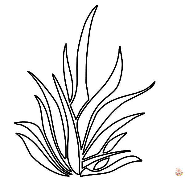 Printable grass coloring sheets