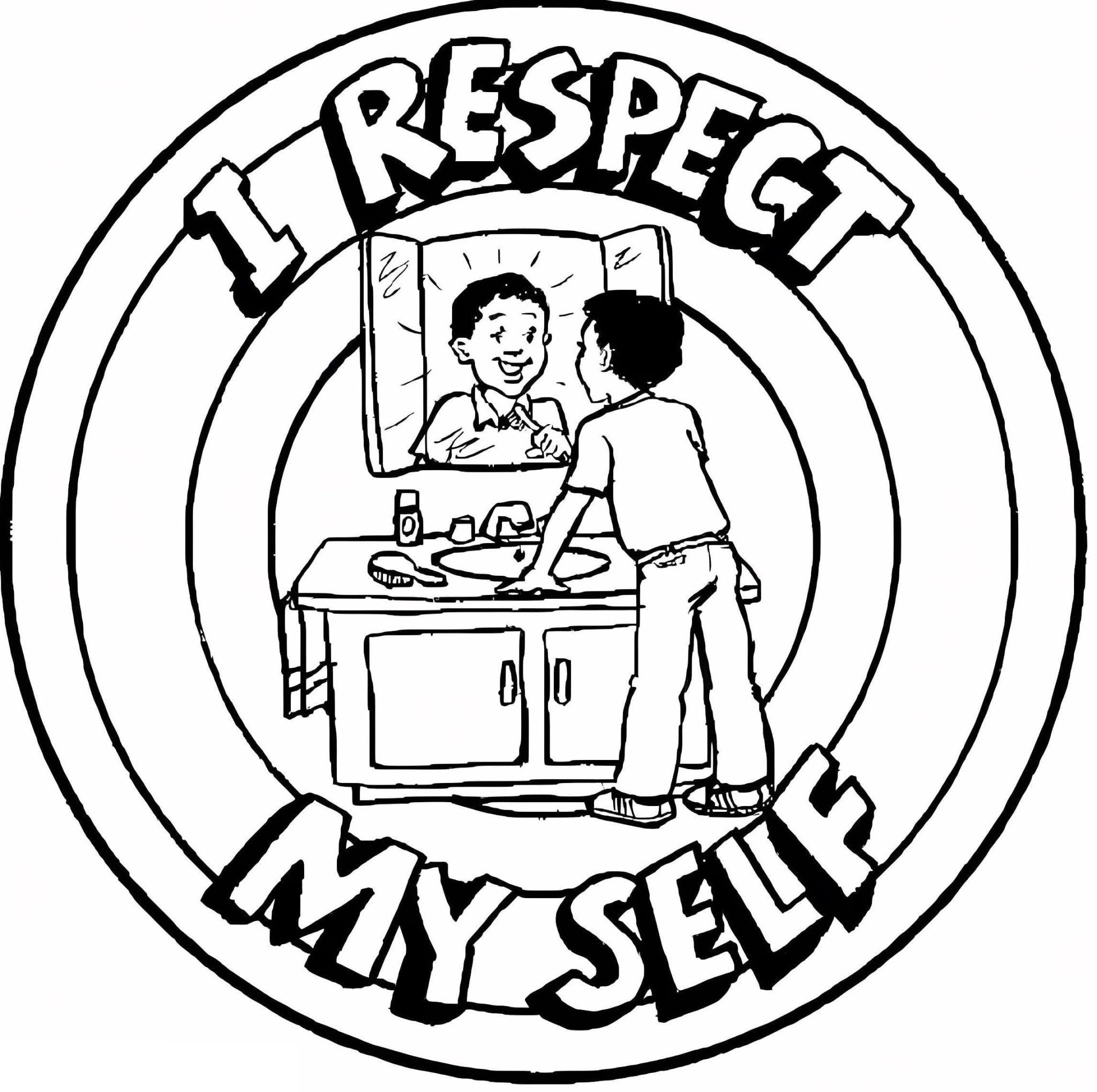 Printable Respect Coloring Pages Free For Kids And Adults