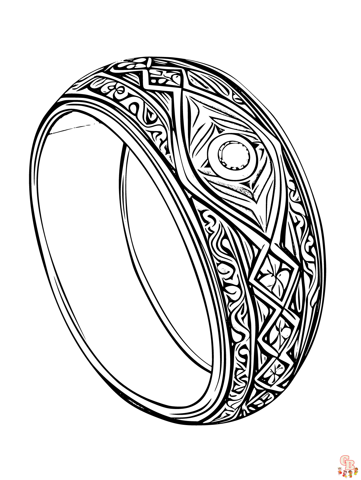 Printable ring coloring sheets