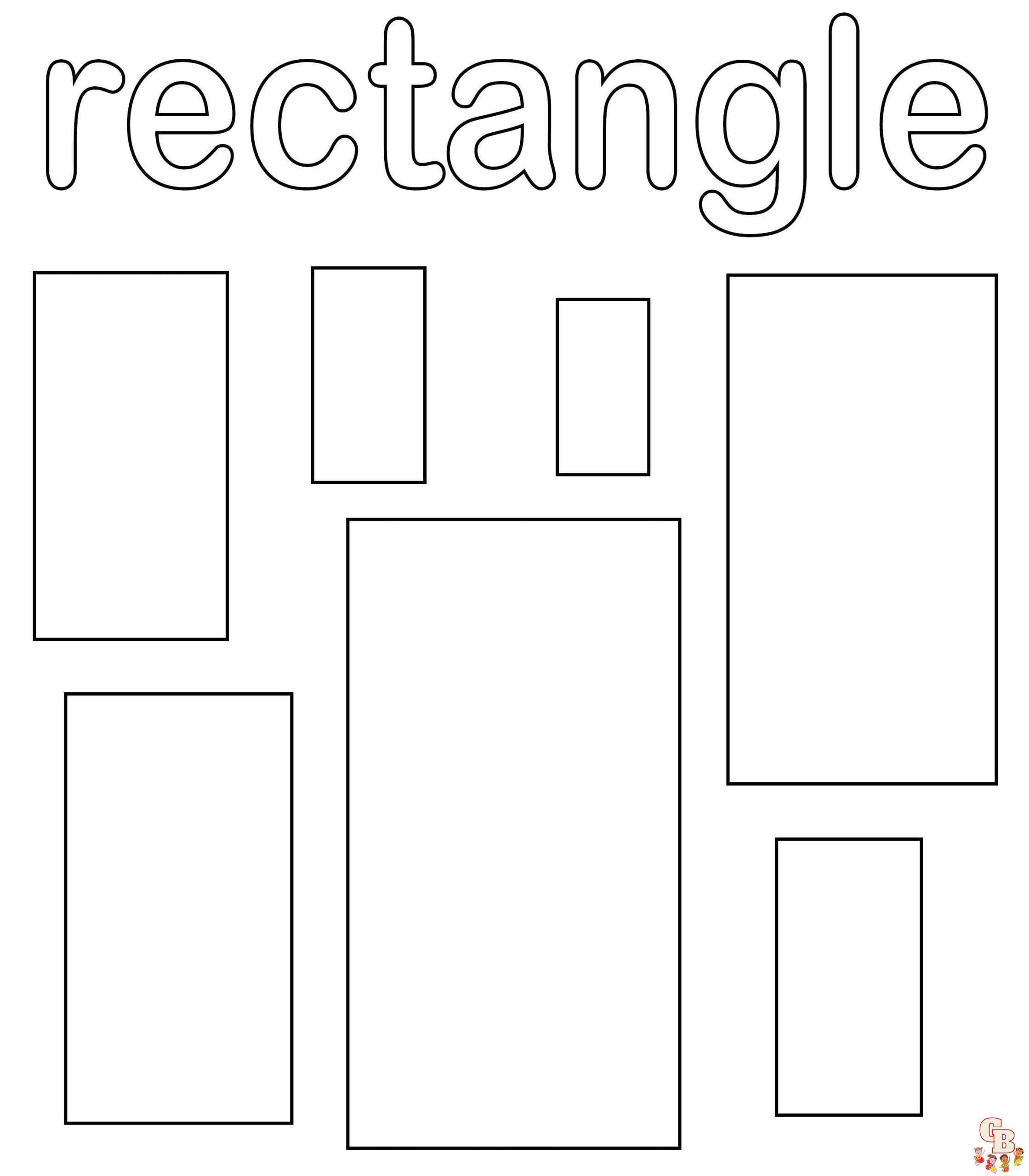 Rectangle coloring pages printable