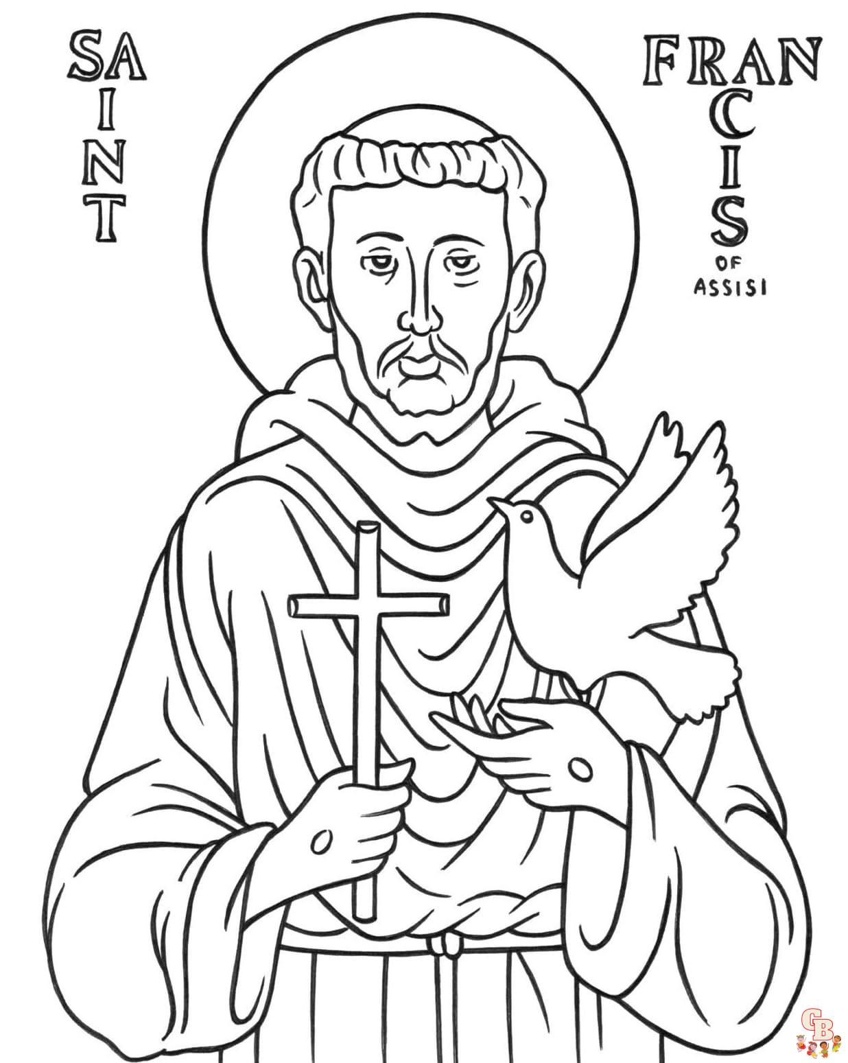 Saint Coloring Sheets