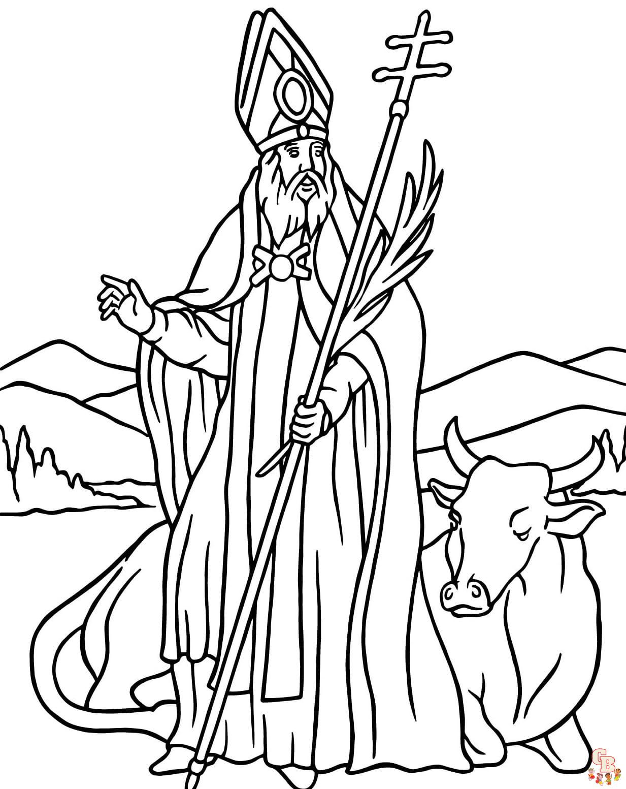 Saint coloring pages printable