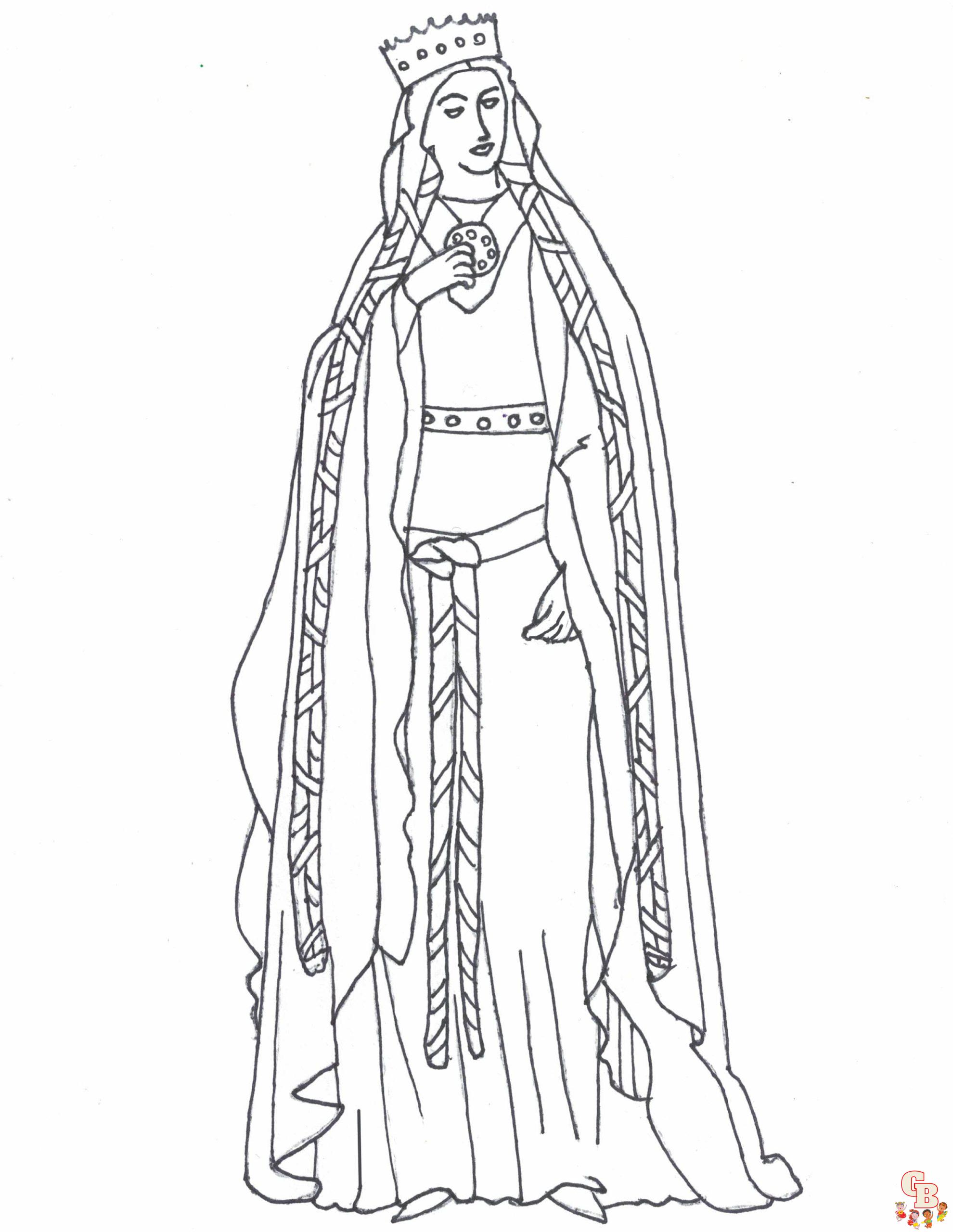 Saint coloring pages to print