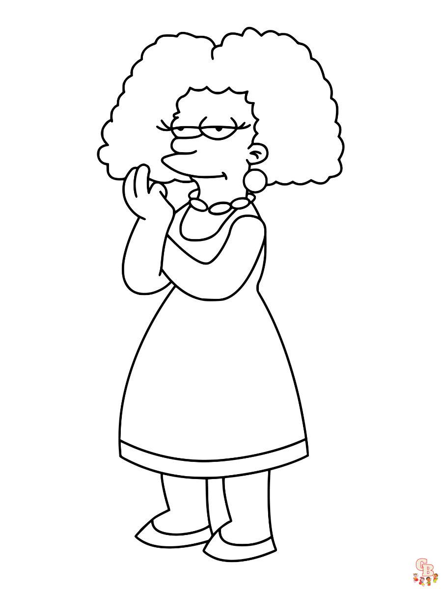 Selma Bouvier coloring pages