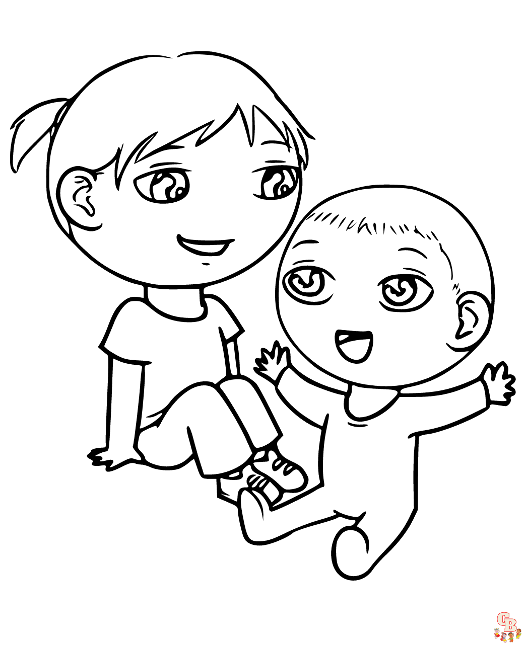 Sister Coloring Page