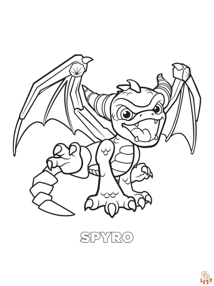 Spyro coloring pages