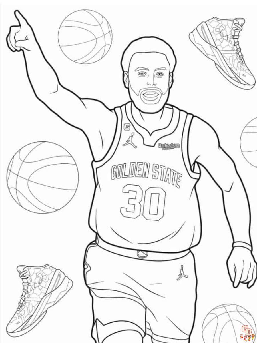 Stephen Curry coloring pages