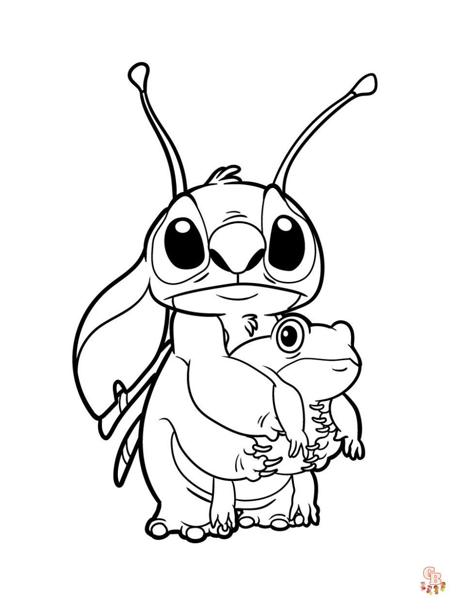 Stitch Holding the Toad