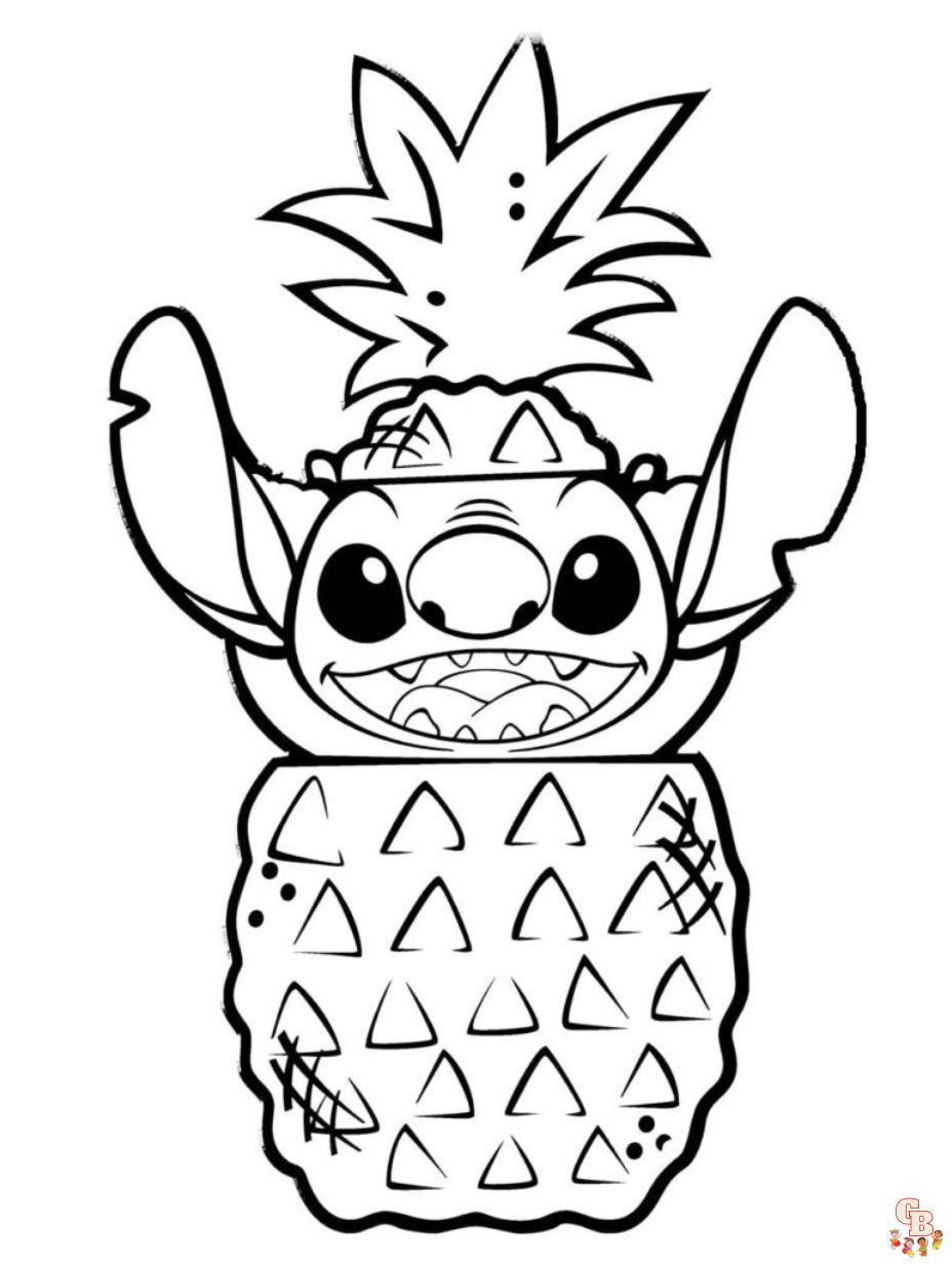 Stitch inside Pineapple