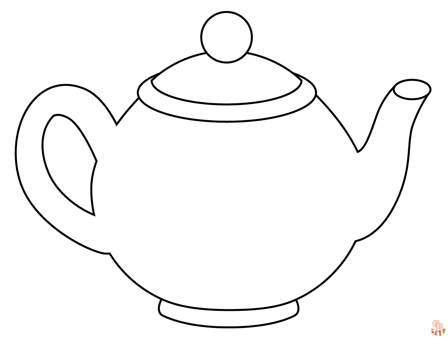 Teapot Coloring Sheets Free