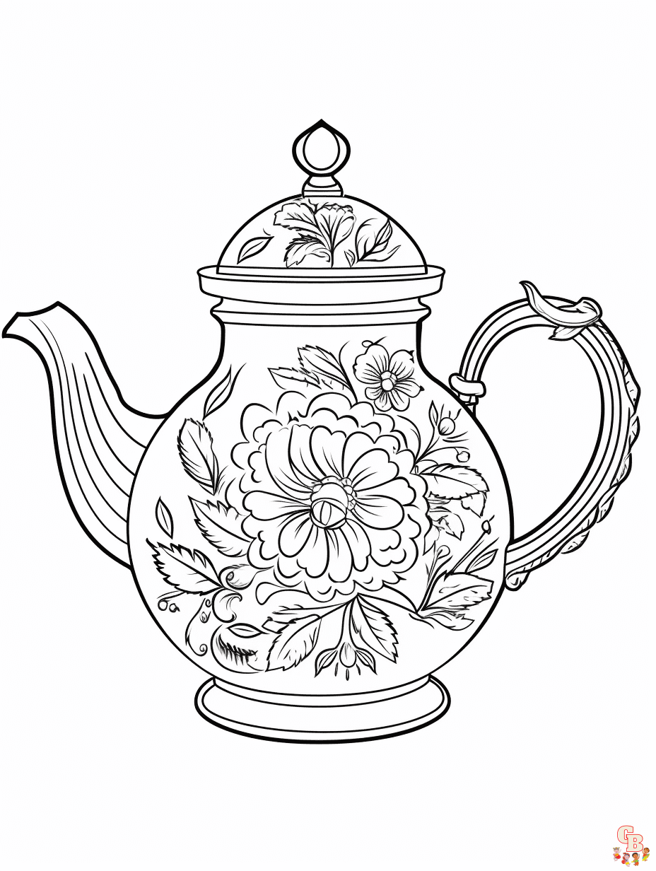 Teapot Coloring Sheets