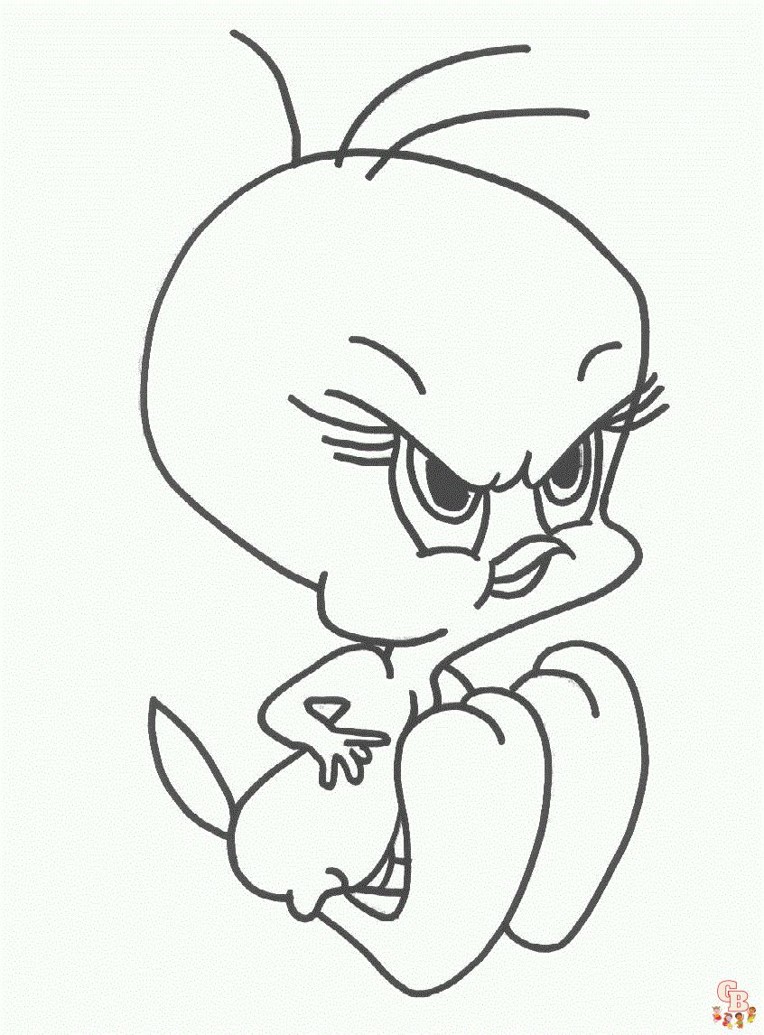 Tweety coloring pages printable