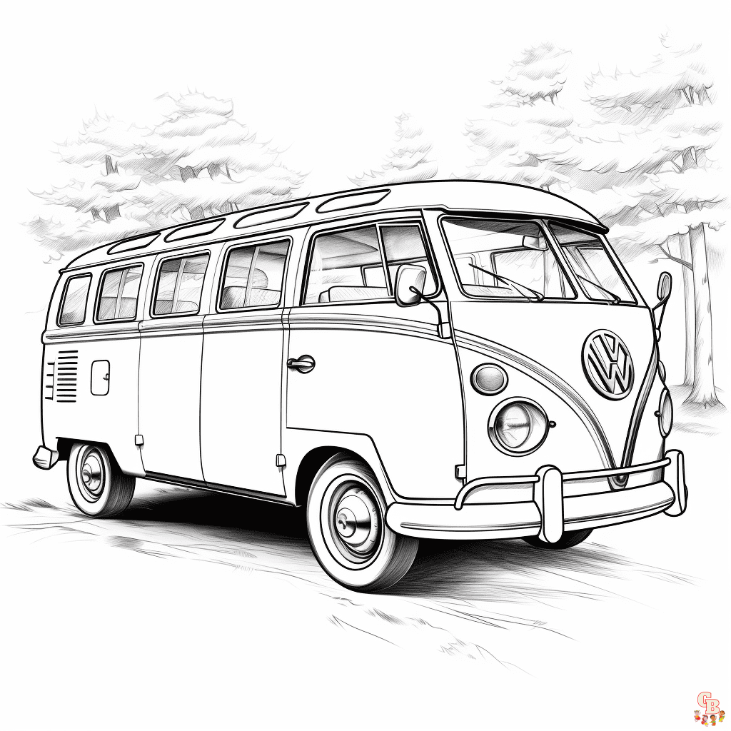 Van coloring pages printable