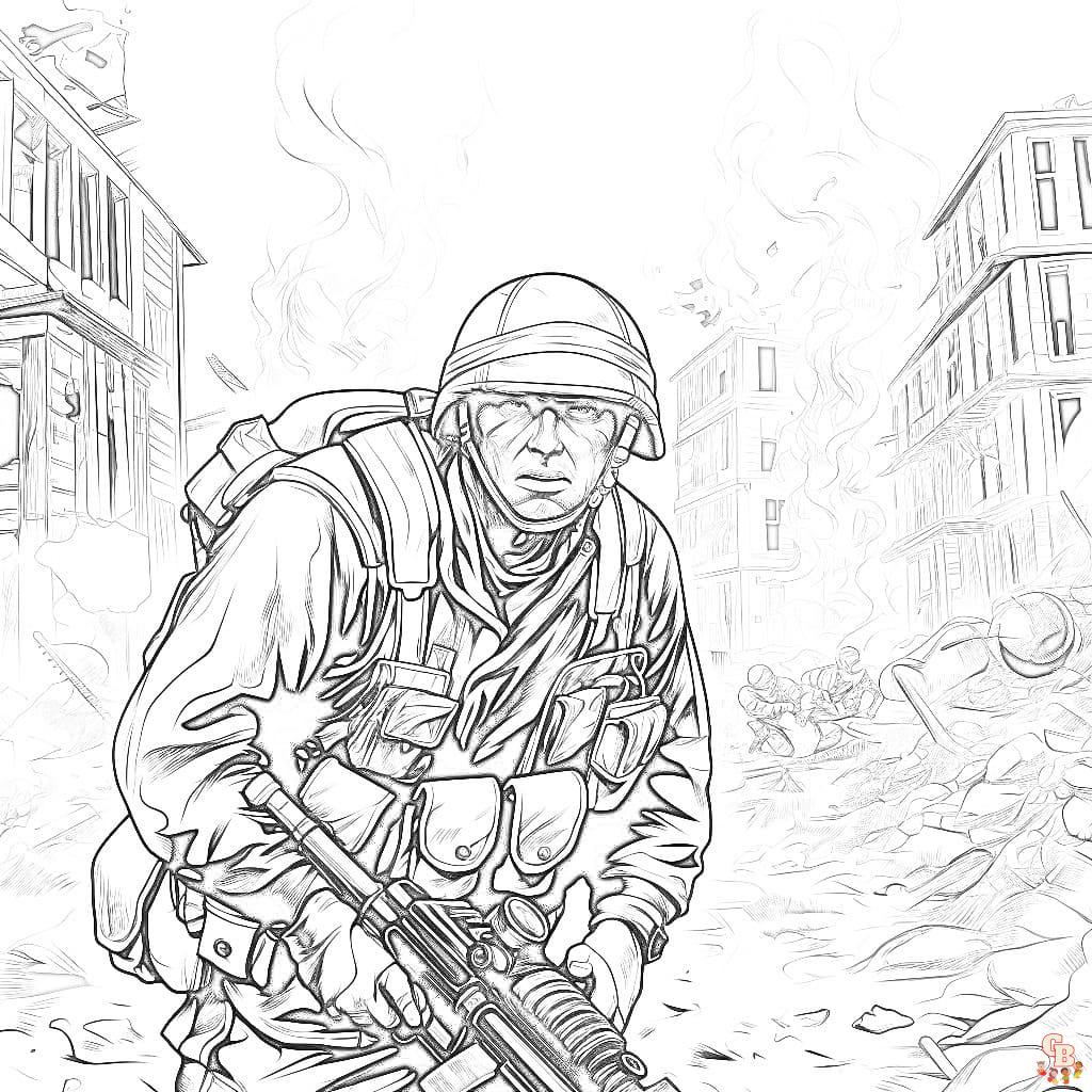 War Coloring Sheets