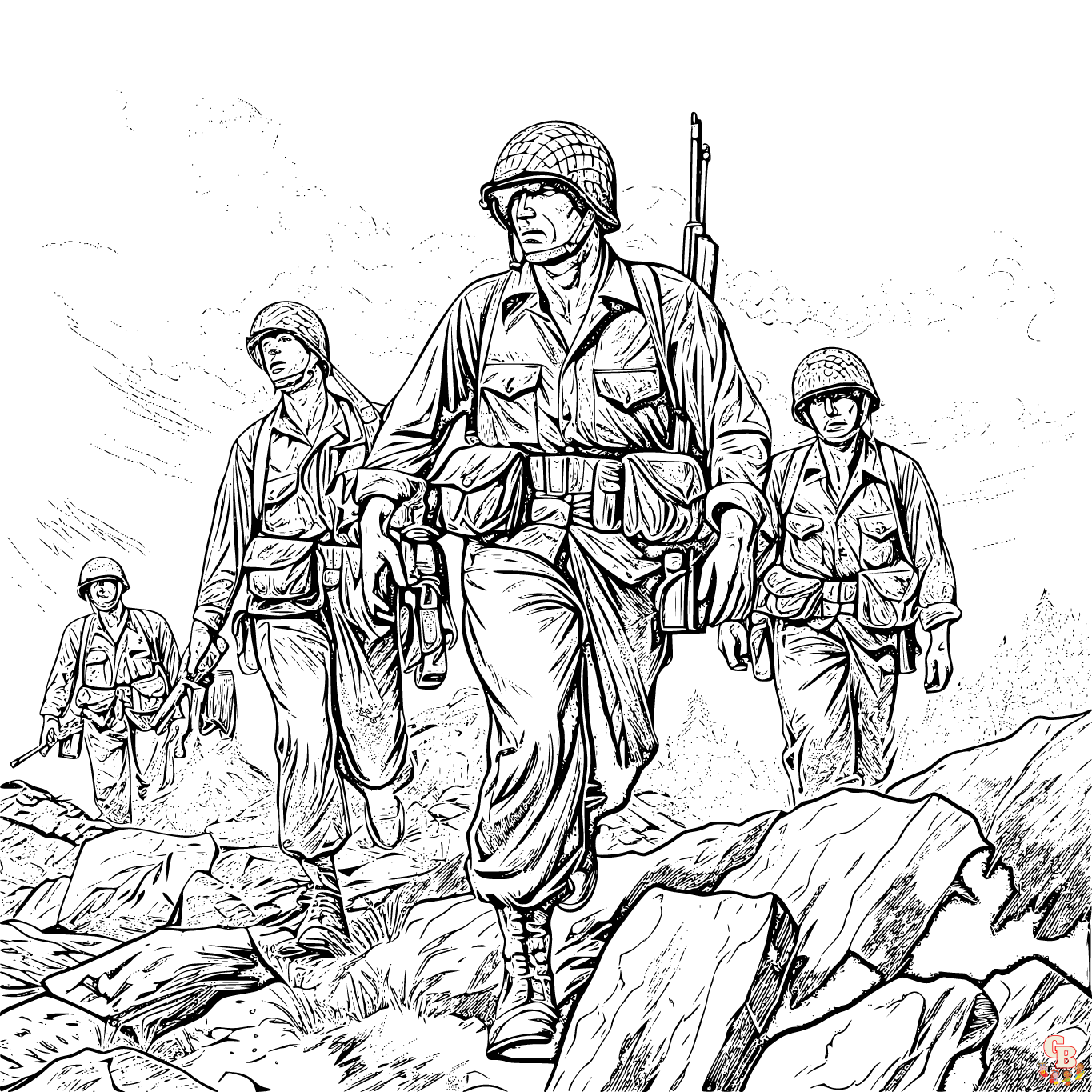 War coloring pages printable