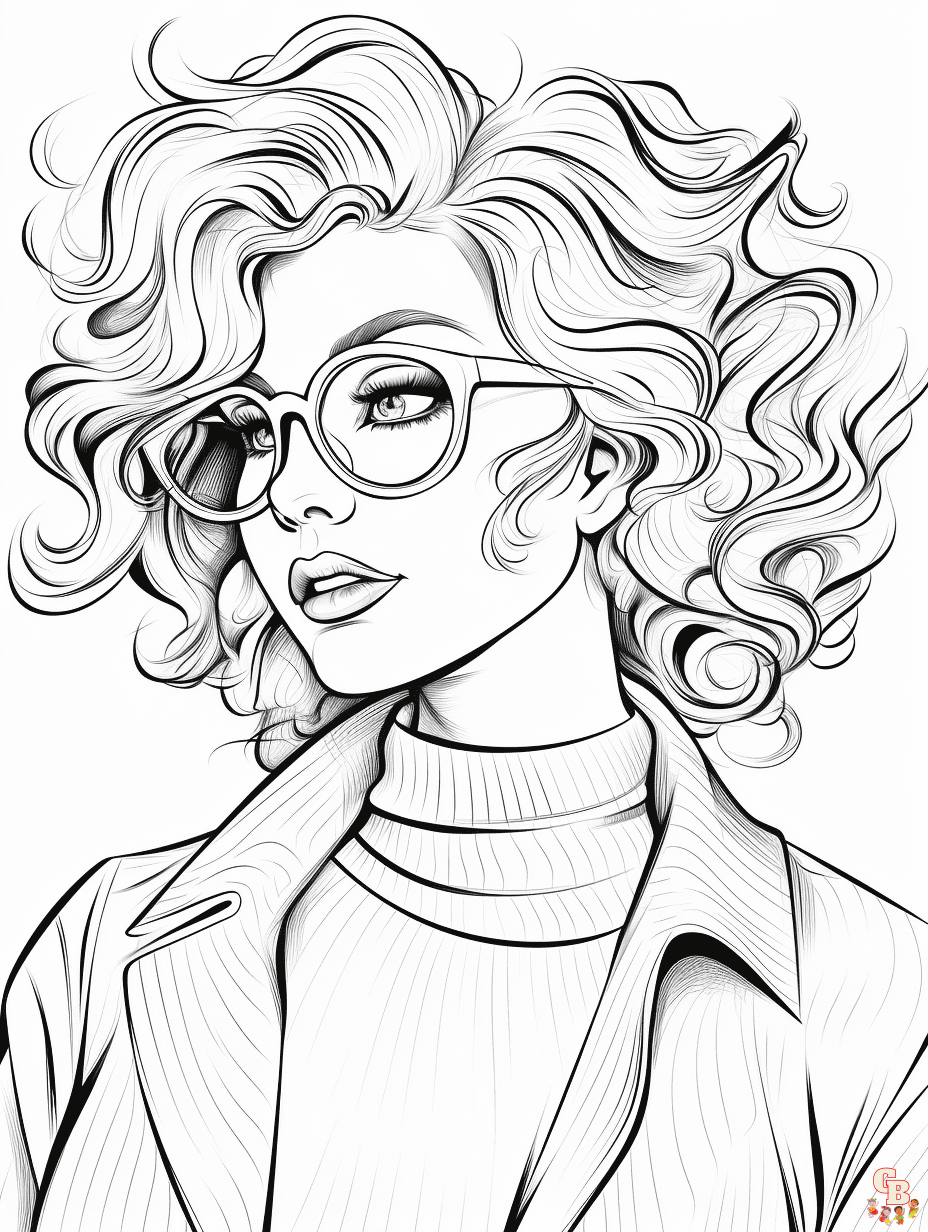 Woman coloring pages free