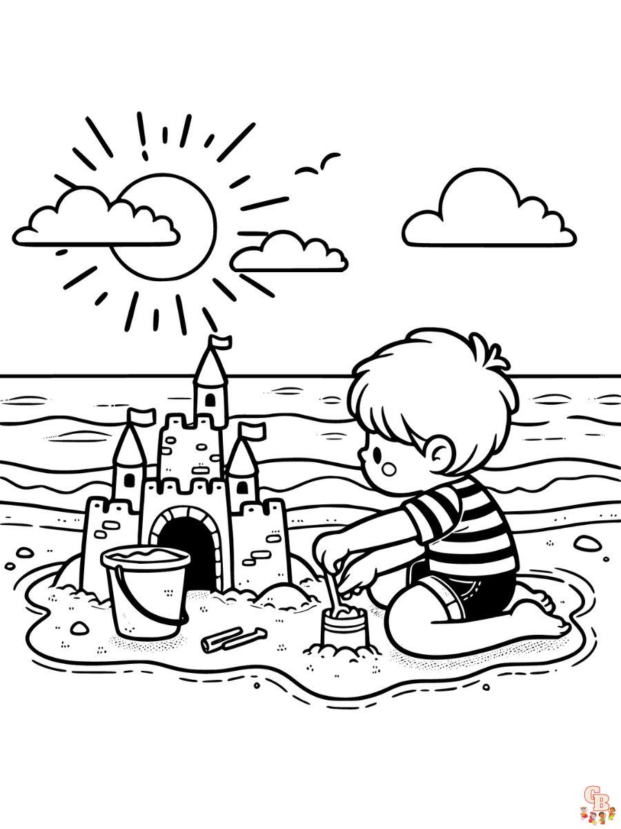 beach coloring pages for adults