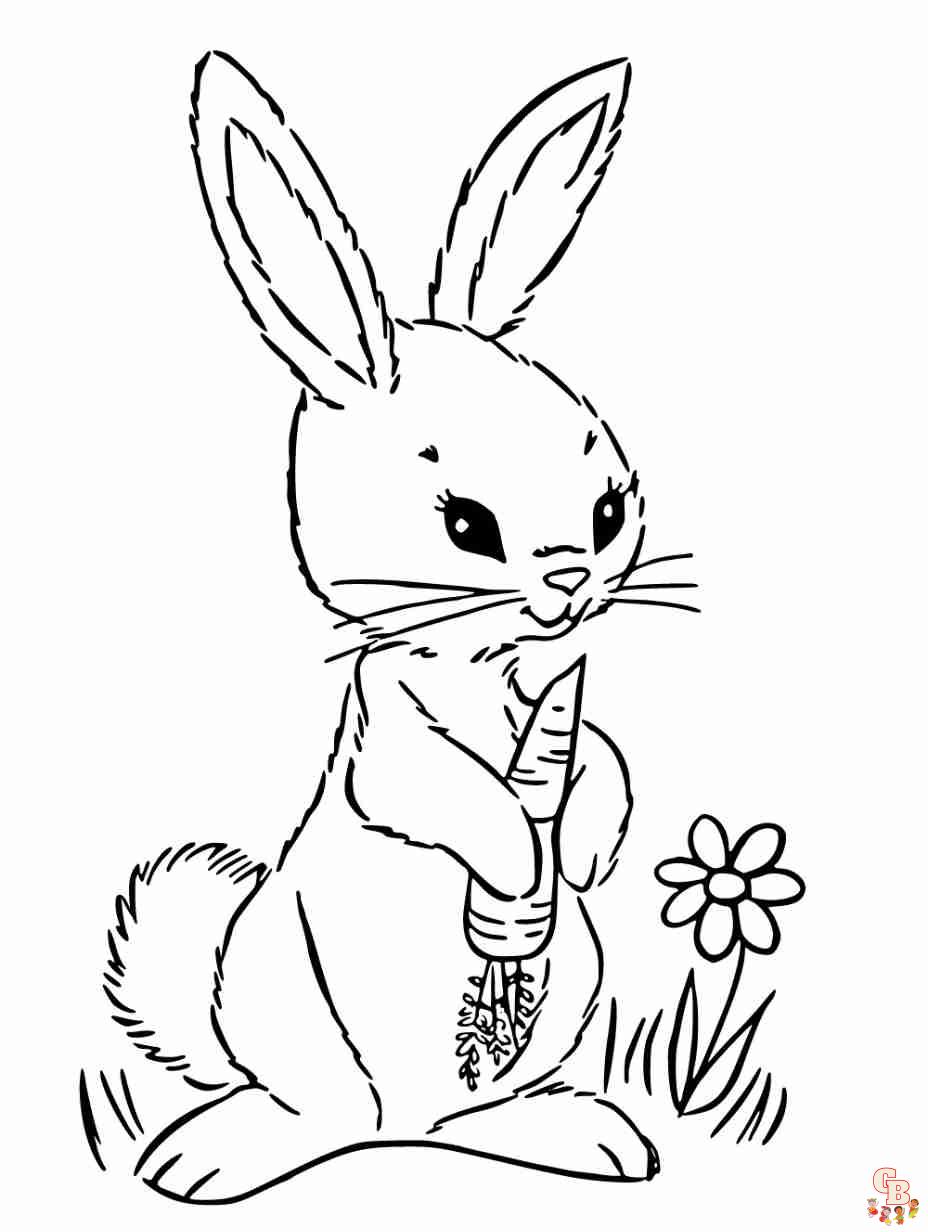 bunnies coloring pages