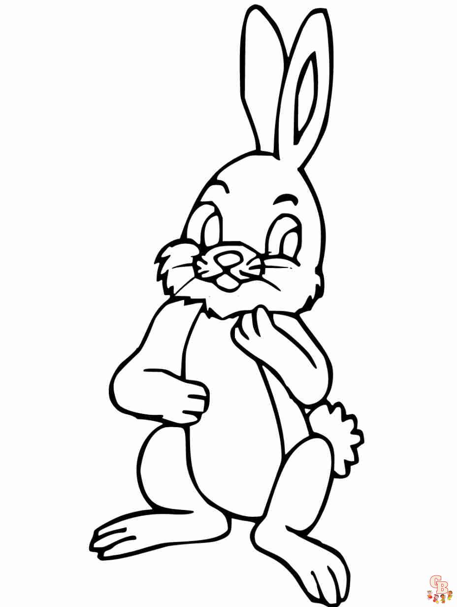 bunny coloring page