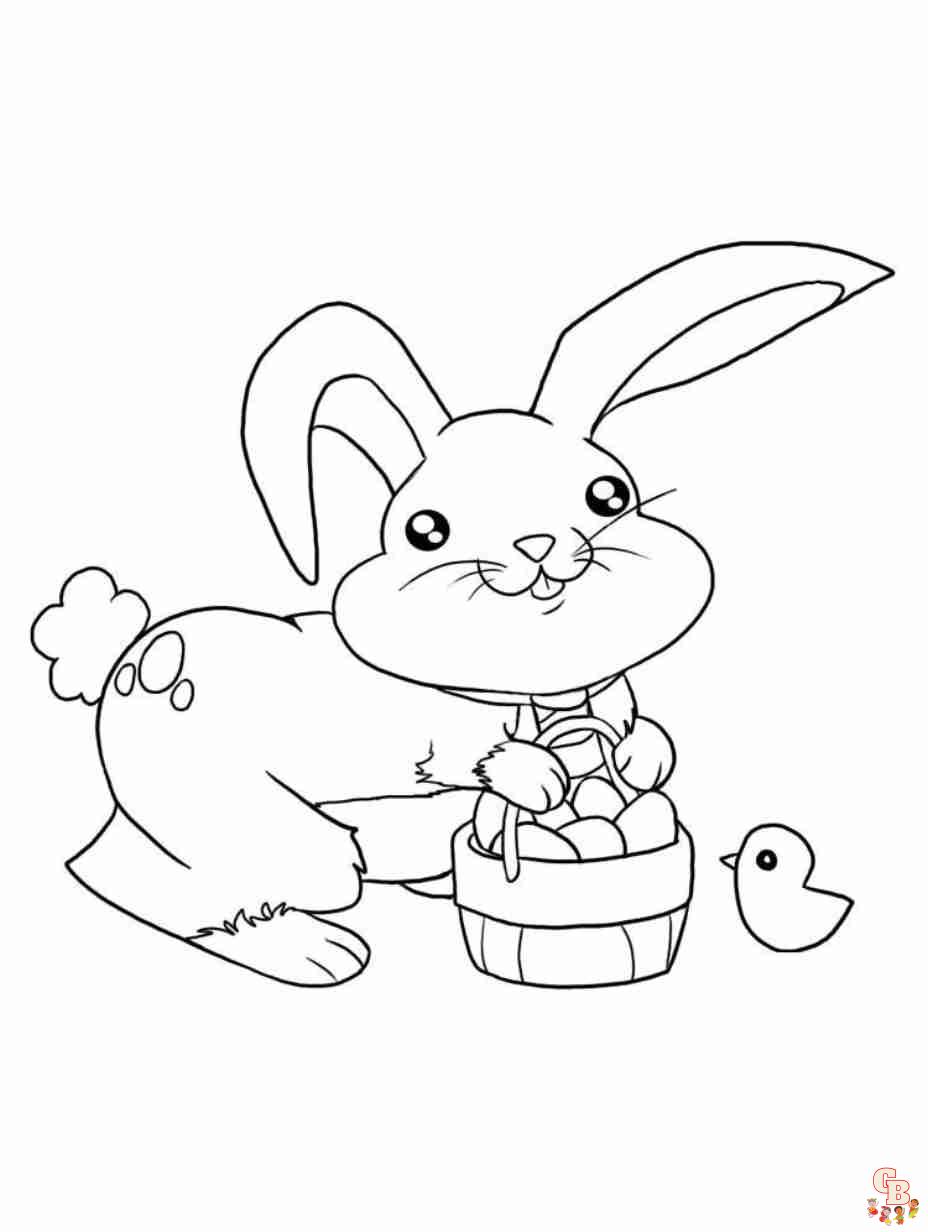 bunny coloring pages printable