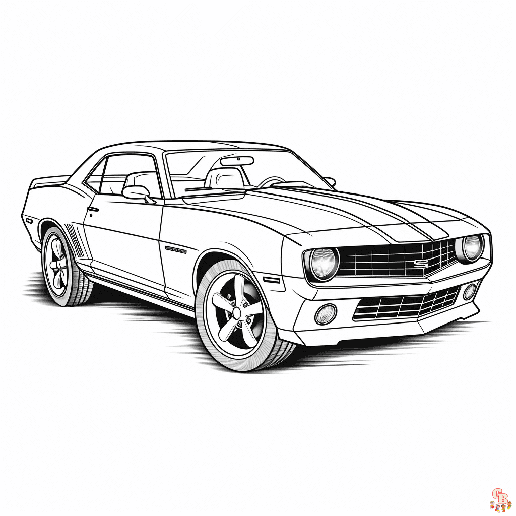 camaro Coloring Sheet