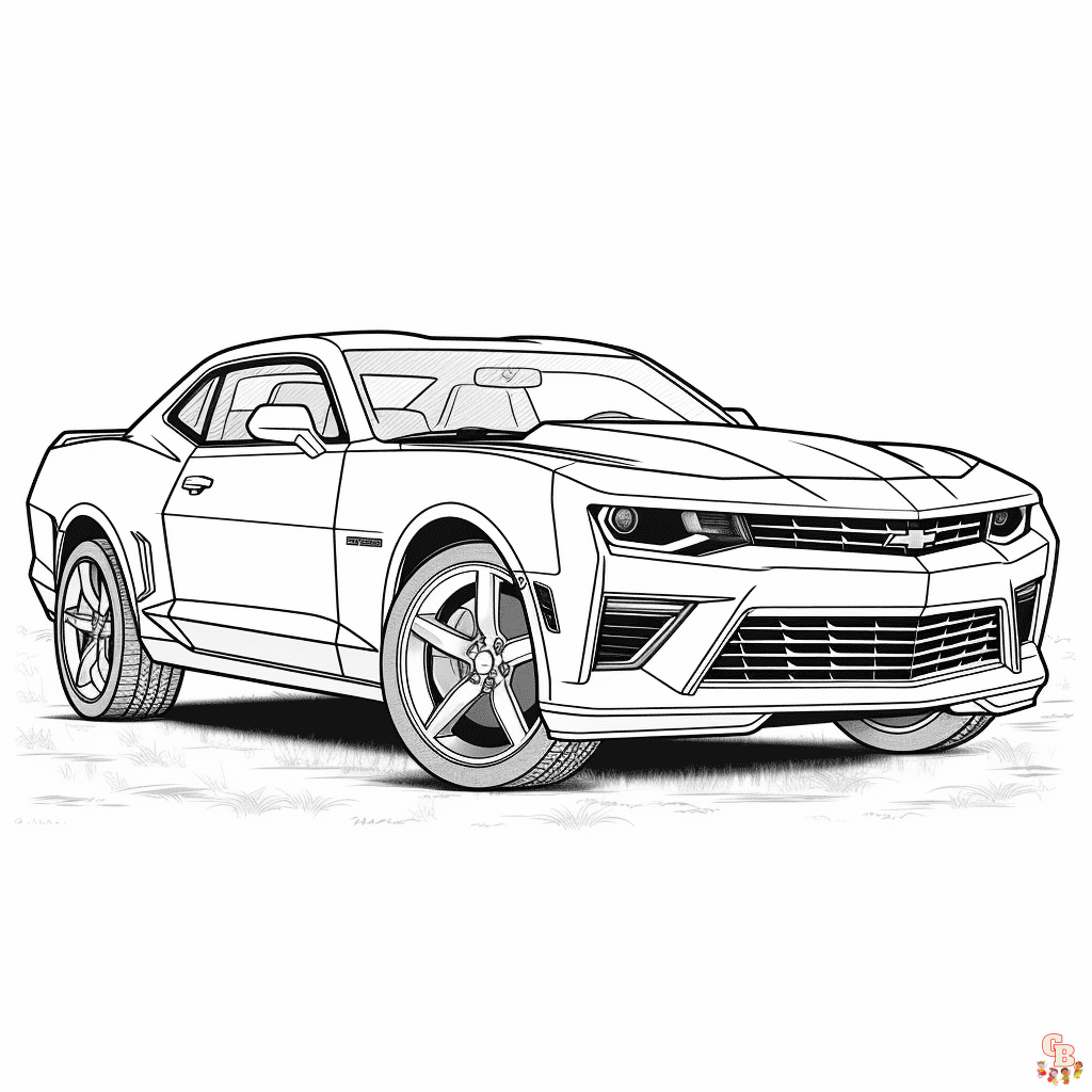 camaro Coloring Sheets free