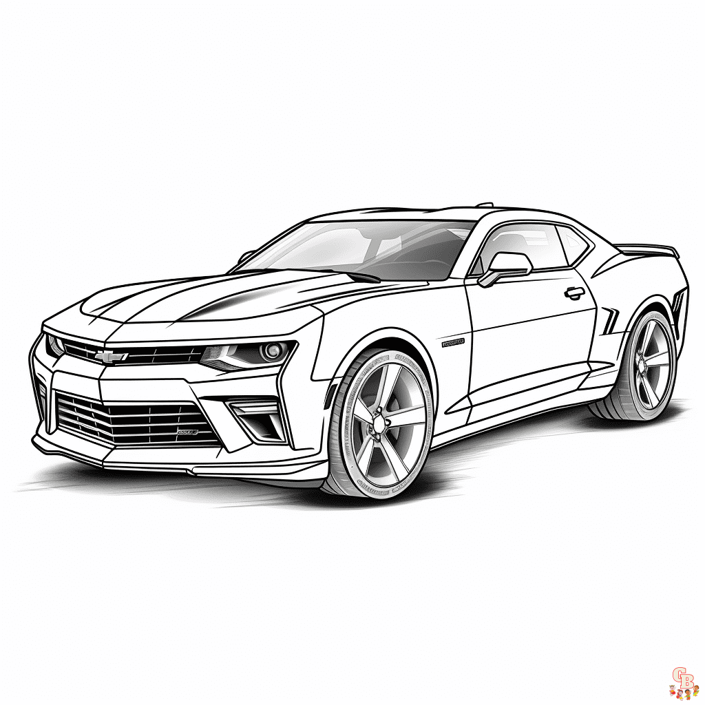 camaro Coloring Sheets