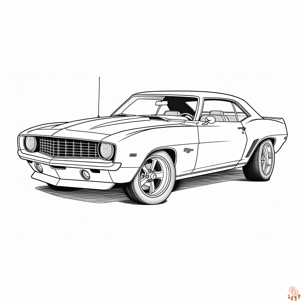 camaro coloring pages printable free