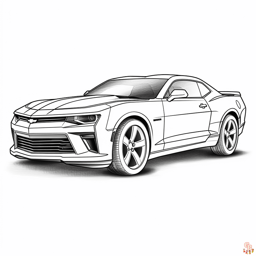 camaro coloring pages printable