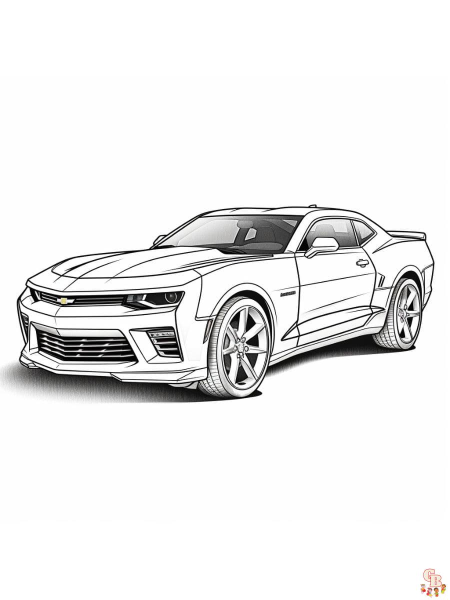 camaro coloring pages