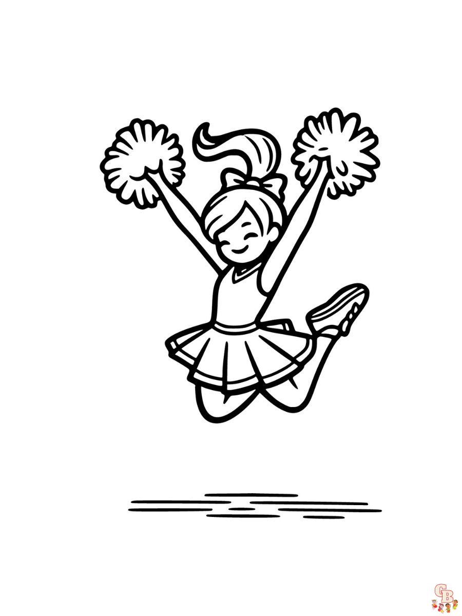 cheerleader coloring pages