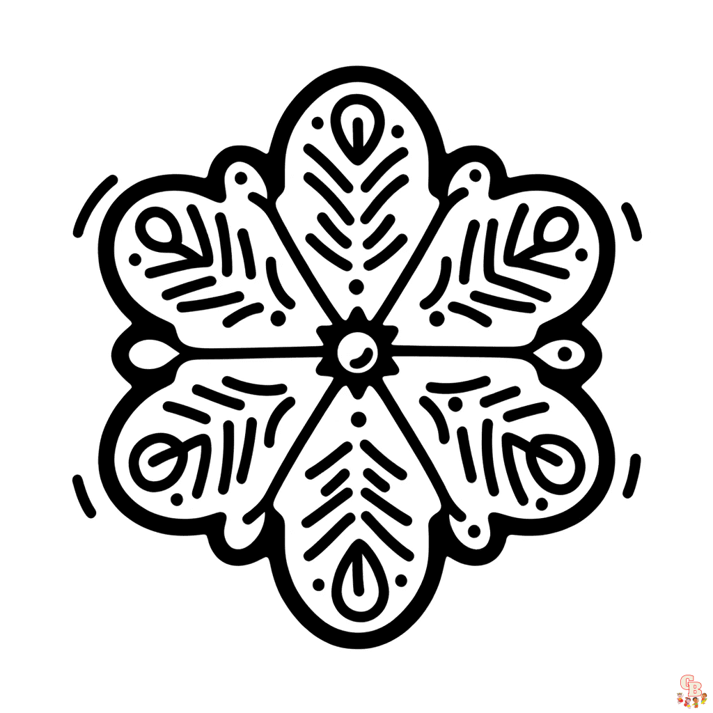 christmas cookie coloring page