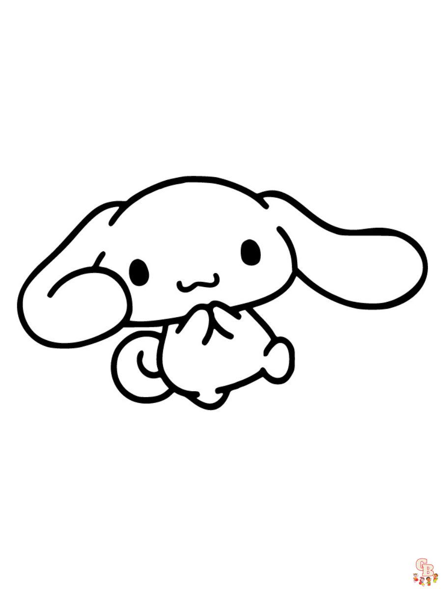 cinnamoroll coloring pages printable