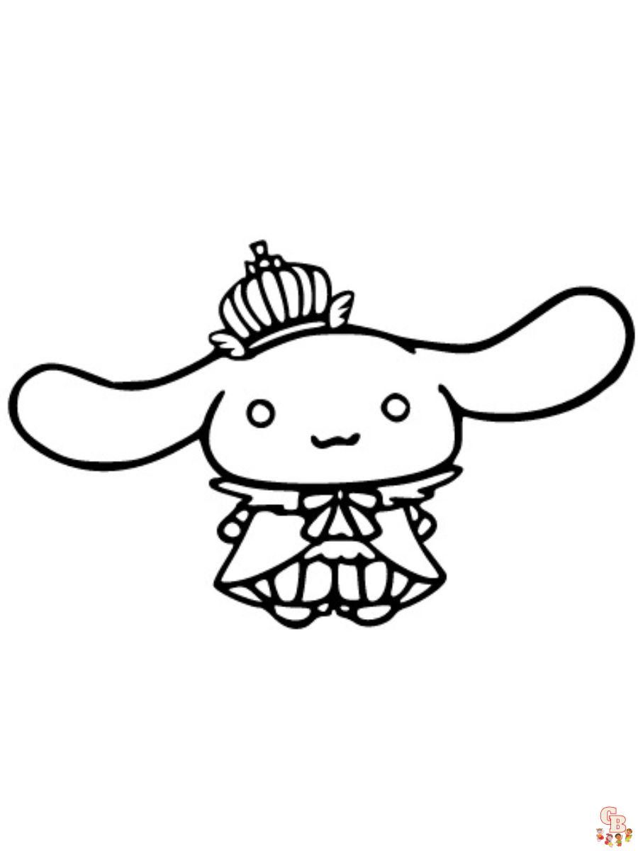 cinnamoroll kawaii sanrio coloring pages