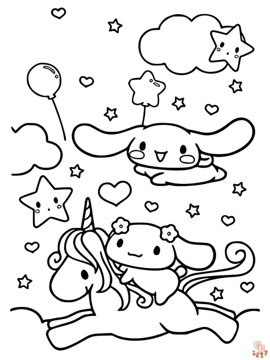 cinnamoroll printable coloring pages